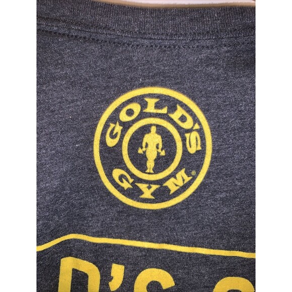 Golds Gym Men’s Short Sleeve T-Shirt "Challenge Accepted" Size Medium Gray - Picture 9 of 9